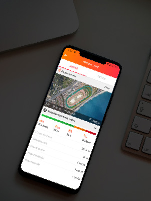 Présentation d'un écran de l'application mobile Exalt Training