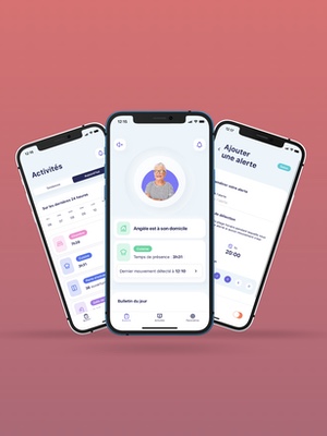 Présentation d'un écran de l'application mobile OtioCare